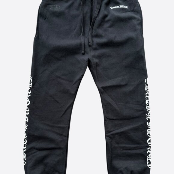 Chrome Hearts Black & White Logo Sweatpants - Picture 1 of 6